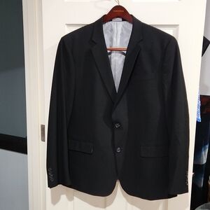 J. Ferrar Slim Fit Men's Black Suit - Jacket and Pants
